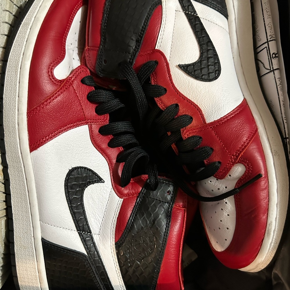 Nike Women's Red, Black, and White Sneakers